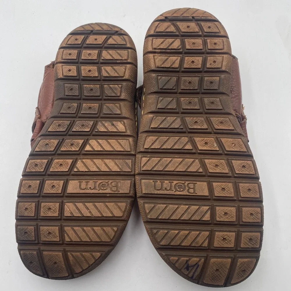 Born H39606 Fisherman Sandals Mens 10 43 Brown Leather Handcrafted Rugged Casual